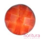 KABOSZON AKRYLOWY KOŁO OK.12MM KOLOR POMARAŃCZOWY