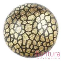 KABOSZON AKRYLOWY KOŁO 25MM KOLOR ZŁOTY