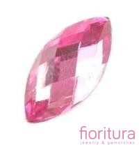 KABOSZON AKRYLOWY FASETOWANY MARKIZA 10x5MM KOLOR PINK