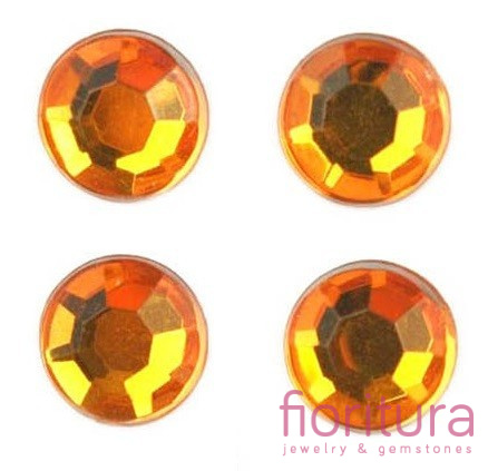 KABOSZON AKRYLOWY KOŁO 8MM KOLOR ŻÓŁTY