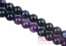 KAMIEŃ NATURALNY AGAT PASIASTY KULA 10MM