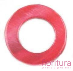 MASA PERŁOWA KRĄŻEK 25MM KOLOR CZERWONY