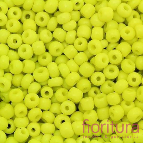 KORALIKI SZKLANE DROBNE MATOWE 3,5MM KOLOR ŻÓŁTY