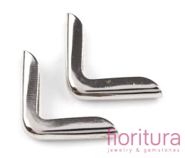 NAROŻNIK METALOWY OZDOBNY 14x14MM KOLOR SREBRNY