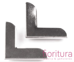 NAROŻNIK METALOWY OZDOBNY 16x16MM KOLOR SREBRNY