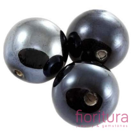 CERAMIKA Z POŁYSKIEM KULA 16MM KOLOR CZARNY