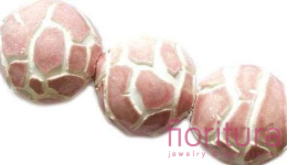 CERAMIKA Z EFEKTEM SPĘKANIA KULA 19MM KOLOR JASNY AMETYST