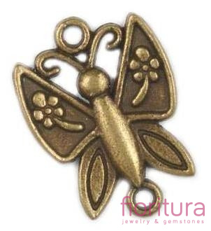 ŁĄCZNIK MOTYL 17X23MM KOLOR STARE ZŁOTO