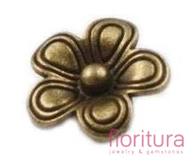 ZAWIESZKA KWIAT OK.15MM KOLOR STARE ZŁOTO