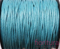 SZNUREK JUBILERSKI WOSKOWANY 1MM KOLOR TURKUSOWY