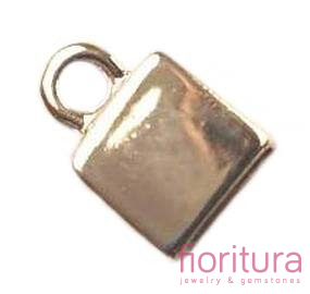 KOŃCÓWKA DO WKLEJANIA 8x4MM KOLOR JASNE ZŁOTO