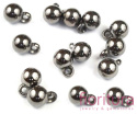 ZAWIESZKI KULA OK.11x8MM KOLOR CZARNY NIKLOWY