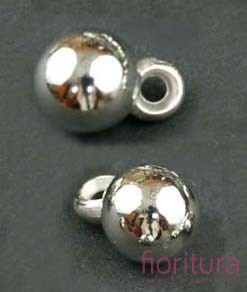 ZAWIESZKI KULA 9x6MM KOLOR STARE SREBRO