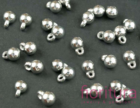 ZAWIESZKI KULA 9x6MM KOLOR STARE SREBRO