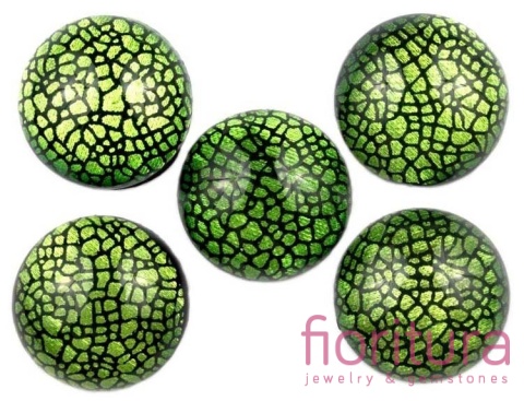 KABOSZON AKRYLOWY KOŁO 25MM KOLOR ZIELONY STEPOWY