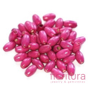 KORALIKI DREWNIANE OWAL 10x6MM KOLOR RÓŻOWY