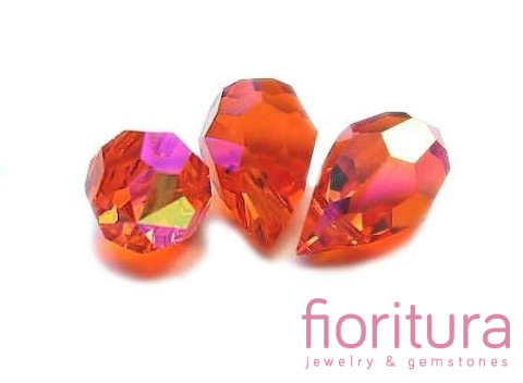 KORALIKI KRYSZTAŁOWE KROPLA FASETOWANA 6x10MM NR 90040 HYACINTH AB