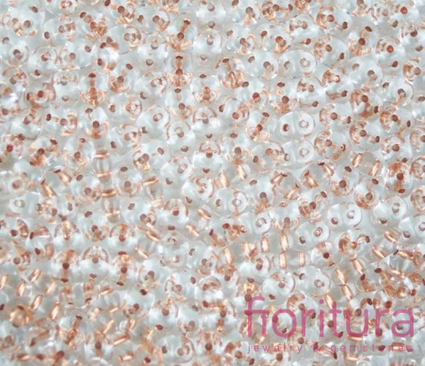 KORALIKI SUPERDUO 2,5x5MM NR 68105CR COPPER LINED-CRYSTAL