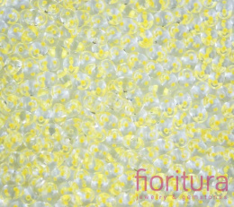 KORALIKI SUPERDUO 2,5x5MM NR 44886CR YELLOW LINED-CRYSTAL