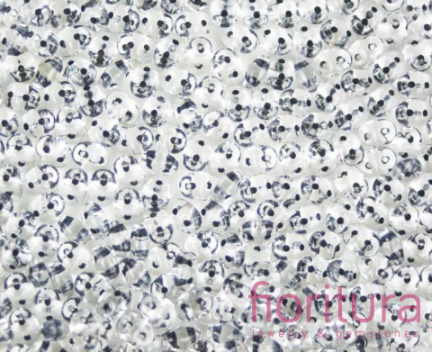 KORALIKI SUPERDUO 2,5x5MM NR 44849CR BLACK LINED-CRYSTAL