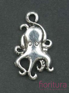 ZAWIESZKA OŚMIORNICZKA 18x10MM KOLOR STARE SREBRO