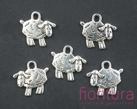 ZAWIESZKA OWIECZKA 15x14MM KOLOR STARE SREBRO