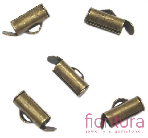 ZAKOŃCZENIE TUBOWE 10x6MM KOLOR STARE ZŁOTO