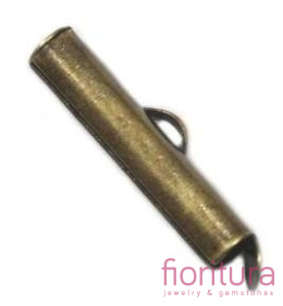 ZAKOŃCZENIE TUBOWE 20x6MM KOLOR STARE ZŁOTO