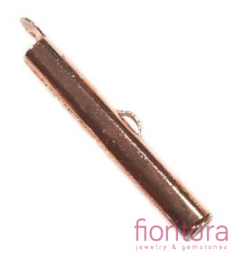 ZAKOŃCZENIE TUBOWE 25x6MM KOLOR ROSE GOLD