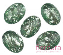 KABOSZON AKRYLOWY FASETOWANY OWAL 17x24MM KOLOR ZIELONY