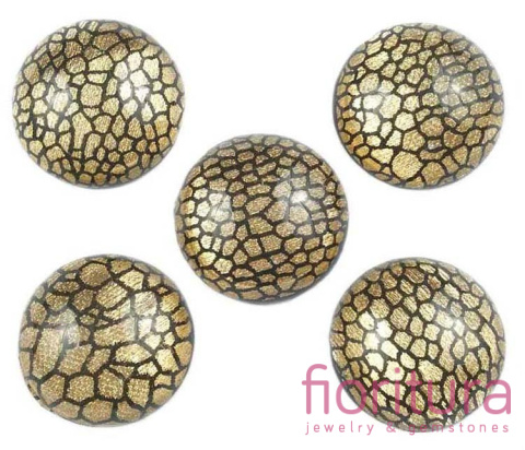 KABOSZON AKRYLOWY KOŁO 25MM KOLOR ZŁOTY