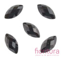 KABOSZON AKRYLOWY FASETOWANY MARKIZA 12x6MM KOLOR BLACK