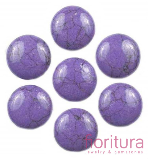 KABOSZON TURKUS KOŁO 18MM KOLOR FIOLETOWY