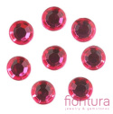 KABOSZON AKRYLOWY KOŁO 8MM KOLOR CIEMNY RÓŻ