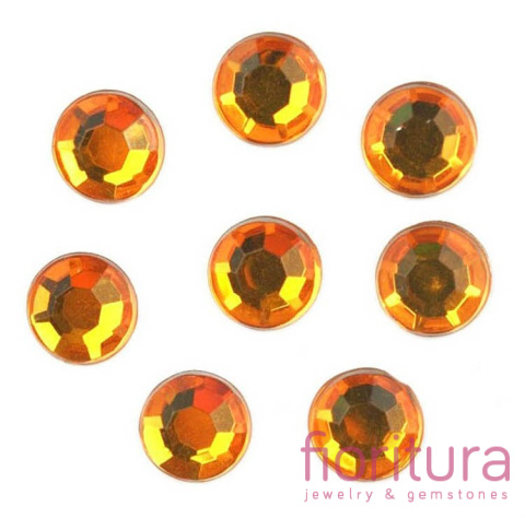 KABOSZON AKRYLOWY KOŁO 8MM KOLOR ŻÓŁTY