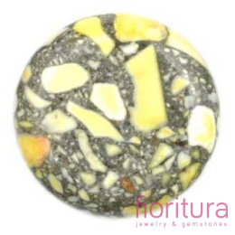 KAMIEŃ NATURALNY MARMUR DYSK 20MM KOLOR ŻÓŁTY