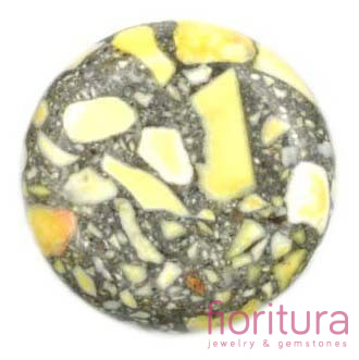 KAMIEŃ NATURALNY MARMUR DYSK 20MM KOLOR ŻÓŁTY