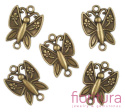 ŁĄCZNIK MOTYL 17X23MM KOLOR STARE ZŁOTO
