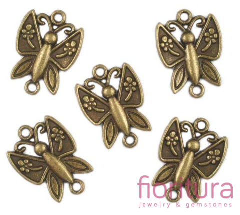 ŁĄCZNIK MOTYL 17X23MM KOLOR STARE ZŁOTO