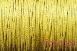 SZNUREK JUBILERSKI WOSKOWANY 2MM KOLOR ŻÓŁTY