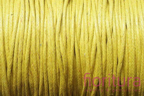 SZNUREK JUBILERSKI WOSKOWANY 2MM KOLOR ŻÓŁTY