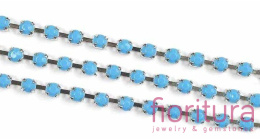 TAŚMA BIŻUTERYJNA 3MM KOLOR OPAQUE TURKUS