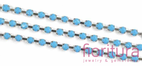 TAŚMA BIŻUTERYJNA 3MM KOLOR OPAQUE TURKUS