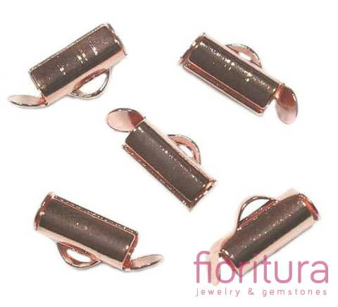 ZAKOŃCZENIE TUBOWE 10x6MM KOLOR ROSE GOLD