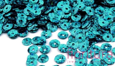 CEKINY LASEROWE KOŁA ŁAMANE 6MM KOLOR LAGOON