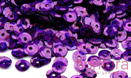 CEKINY LASEROWE KOŁA ŁAMANE 6MM KOLOR BYZANTHIUM