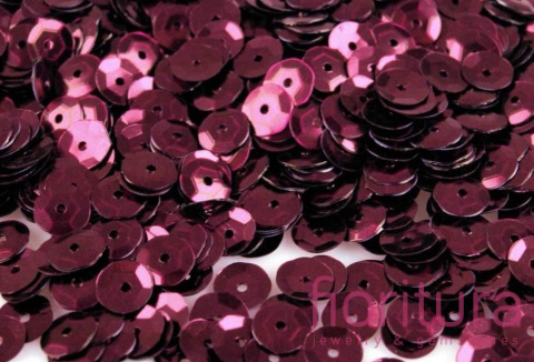 CEKINY KOŁA ŁAMANE 6MM KOLOR BRUDNY RÓŻ