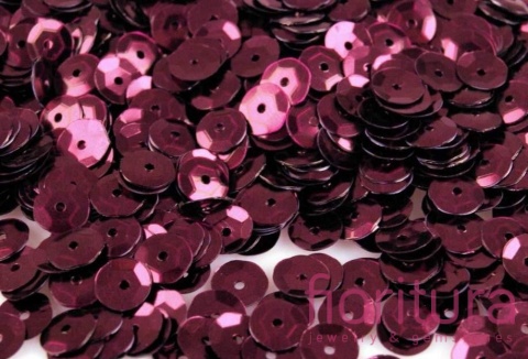 CEKINY KOŁA ŁAMANE 6MM KOLOR BRUDNY RÓŻ