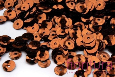 CEKINY KOŁA ŁAMANE 6MM KOLOR GOLDEN OAK