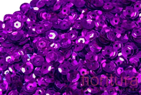 CEKINY KOŁA ŁAMANE 6MM KOLOR PLUM